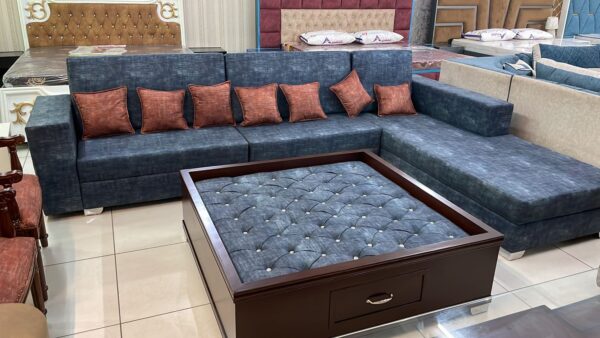 sofa set - blue